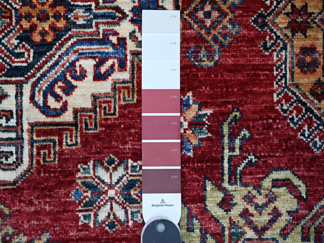 7'10" x 10'8" New Hand Knotted Red Wool Rectangle Oriental Rug - MOA10289088