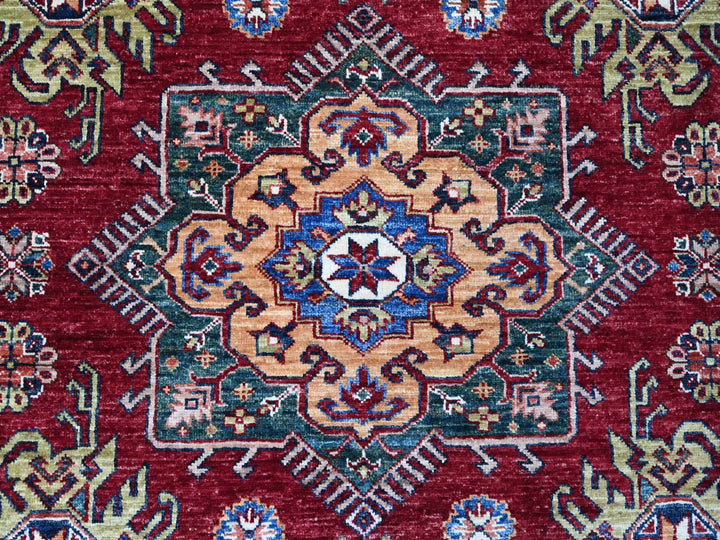 7'10" x 10'8" New Hand Knotted Red Wool Rectangle Oriental Rug - MOA10289088