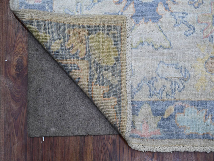 2'10" x 15'10" New Hand Knotted Grey Wool Runner Oriental Rug - MOA10289097