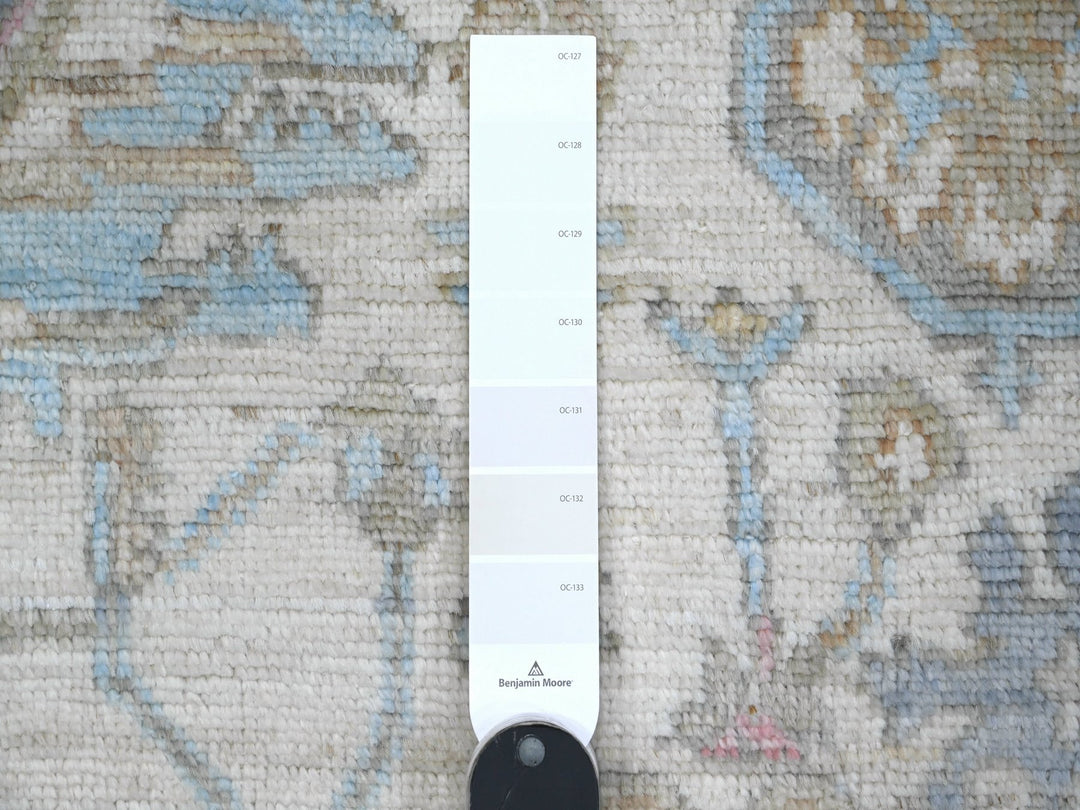 6'3" x 9'0" New Hand Knotted Grey Wool Rectangle Oriental Rug - MOA10289121