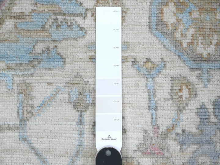 6'3" x 9'0" New Hand Knotted Grey Wool Rectangle Oriental Rug - MOA10289121