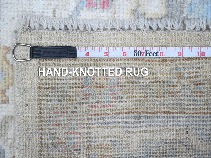 6'3" x 9'0" New Hand Knotted Grey Wool Rectangle Oriental Rug - MOA10289121