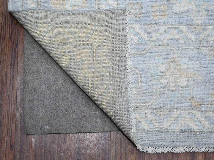 8'1" x 9'11" New Hand Knotted Grey Wool Rectangle Oriental Rug - MOA10289156