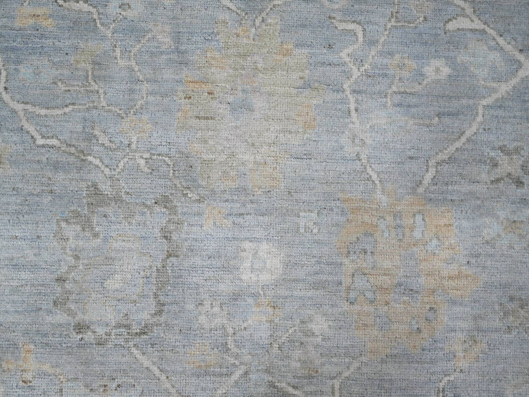 8'1" x 9'11" New Hand Knotted Grey Wool Rectangle Oriental Rug - MOA10289156