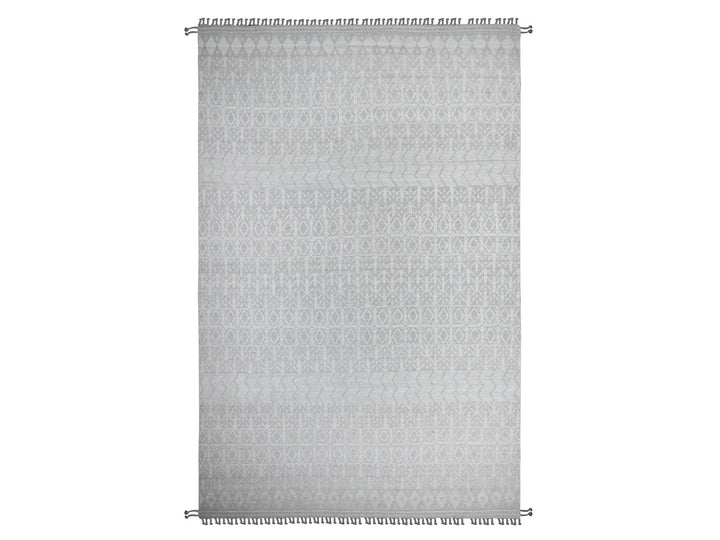 9'9" x 15'4" New Hand Knotted Ivory Wool Rectangle Oriental Rug - MOA10289173
