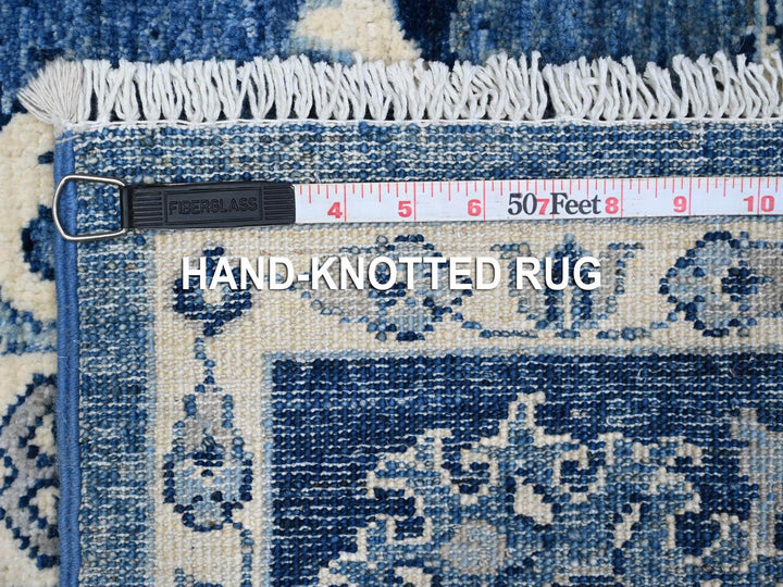 5'11" x 8'10" New Hand Knotted Blue Wool Rectangle Oriental Rug - MOA10289176