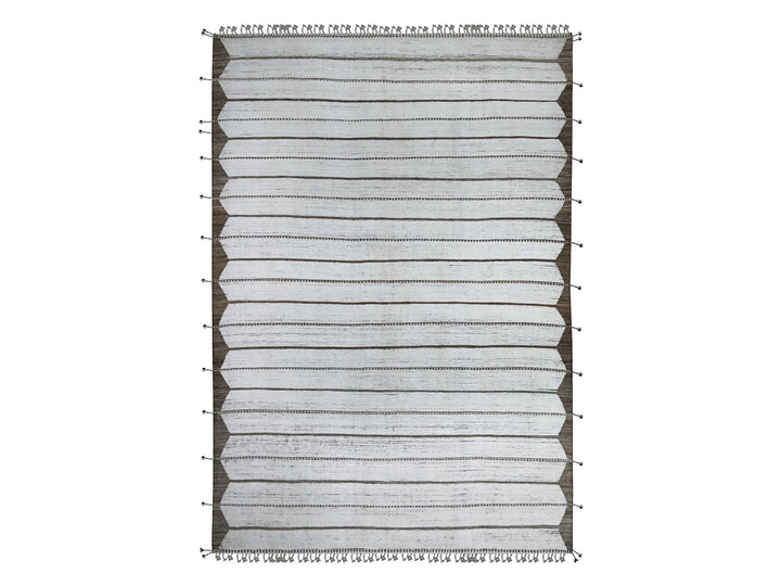 10'0" x 14'5" New Hand Knotted Ivory Wool Rectangle Oriental Rug - MOA10289178