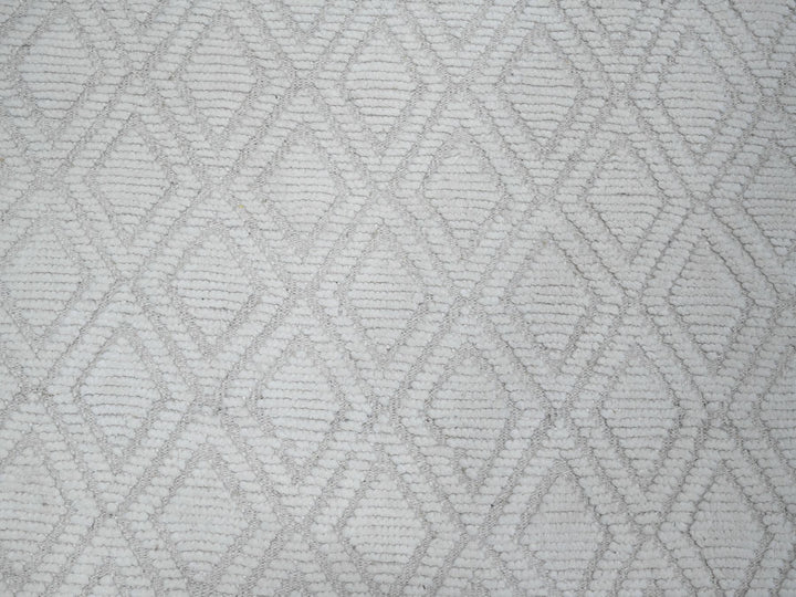 9'1" x 12'1" New Hand Knotted Ivory Wool Rectangle Oriental Rug - MOA10289180