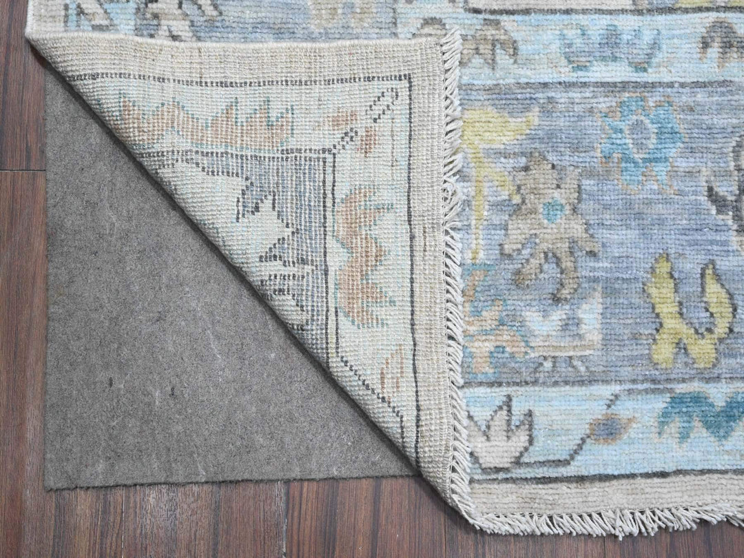 8'1" x 15'7" New Hand Knotted Grey Wool Rectangle Oriental Rug - MOA10289260