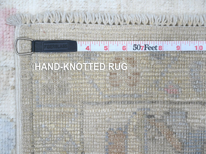 5'9" x 8'9" New Hand Knotted Ivory Wool Rectangle Oriental Rug - MOA10289285