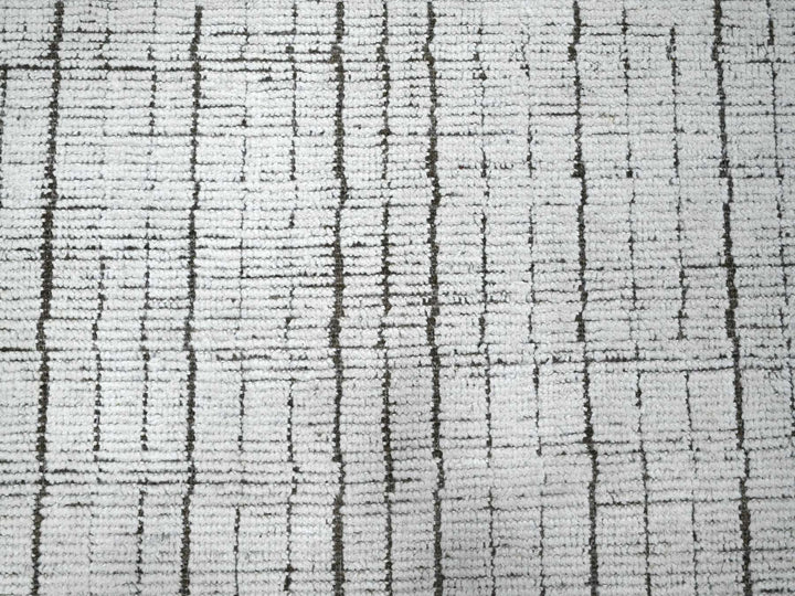 12'2" x 15'9" New Hand Knotted Ivory Wool Rectangle Oriental Rug - MOA10289335