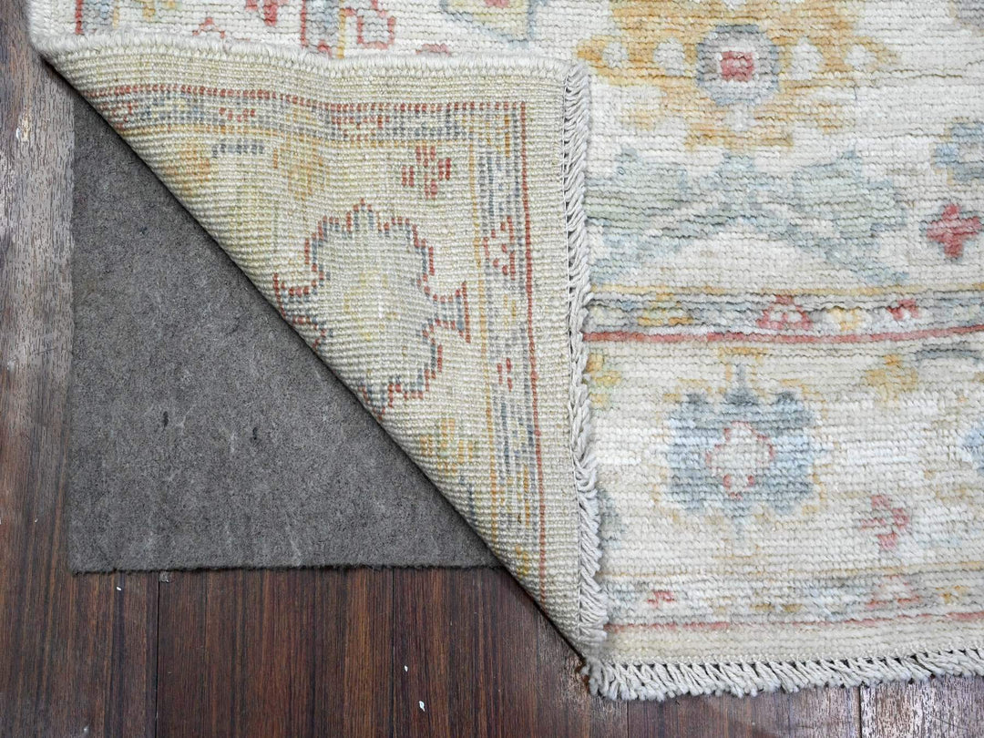 3'0" x 13'6" New Hand Knotted Ivory Wool Runner Oriental Rug - MOA10289360