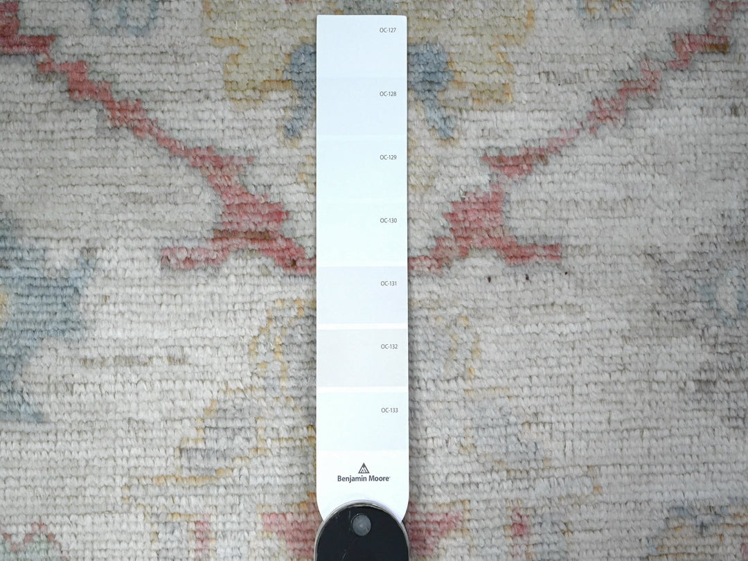 3'0" x 13'6" New Hand Knotted Ivory Wool Runner Oriental Rug - MOA10289360