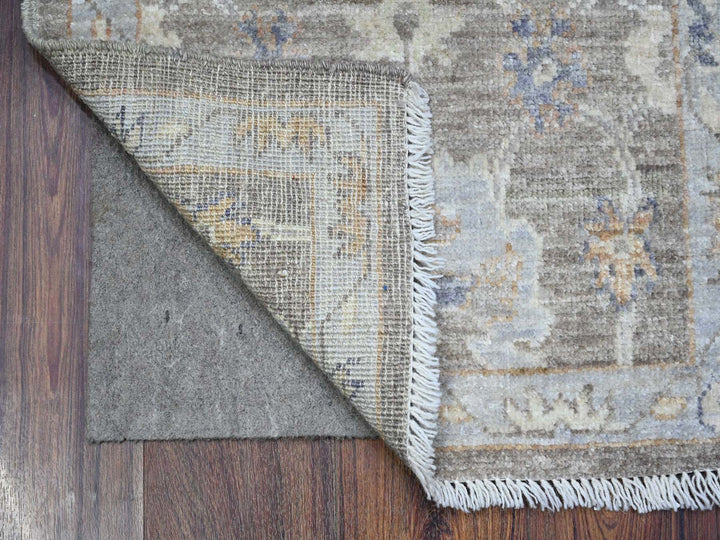 2'0" x 3'0" New Hand Knotted Grey Wool Rectangle Oriental Rug - MOA10289361