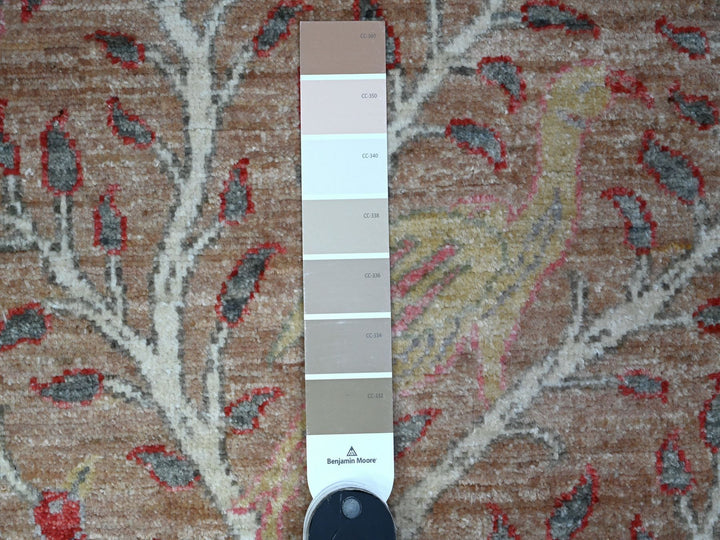 2'7" x 11'9" New Hand Knotted Brown Wool Runner Oriental Rug - MOA10289416