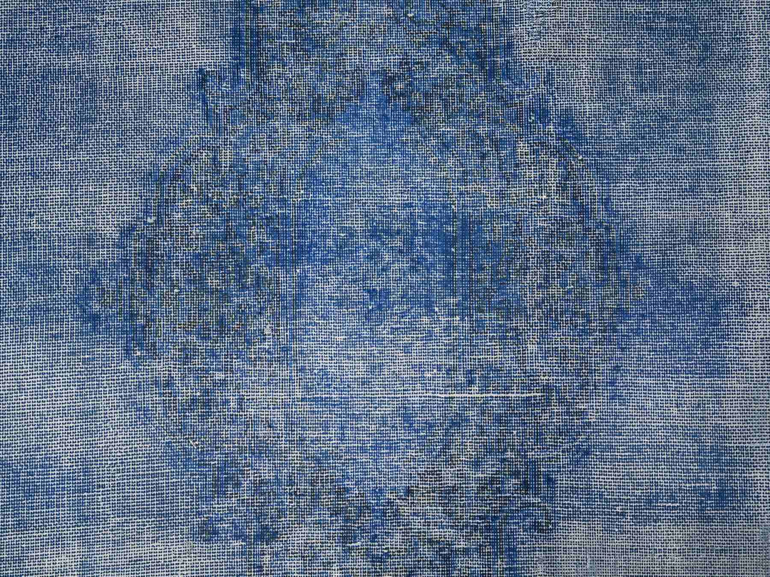 8'1" x 11'5" Vintage Hand Knotted Overdyed Wool Rectangle Oriental Rug - MOA10289448