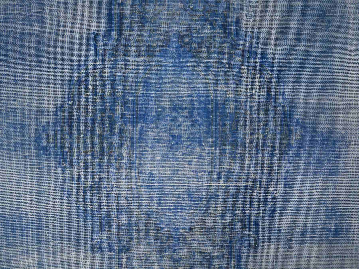 8'1" x 11'5" Vintage Hand Knotted Overdyed Wool Rectangle Oriental Rug - MOA10289448