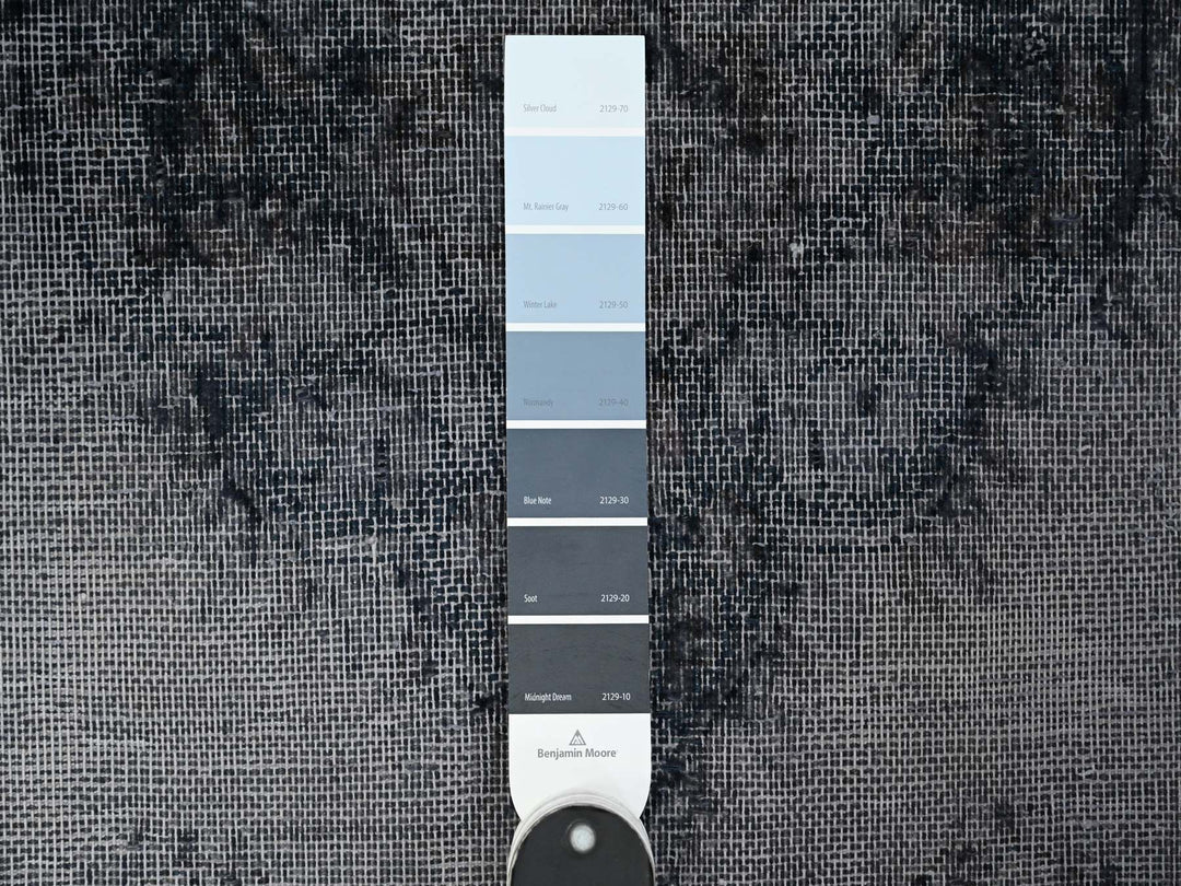 9'8" x 12'6" Vintage Hand Knotted Grey Wool Rectangle Oriental Rug - MOA10289452