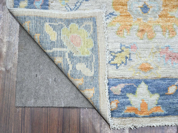 2'10" x 12'0" New Hand Knotted Grey Wool Runner Oriental Rug - MOA10289466