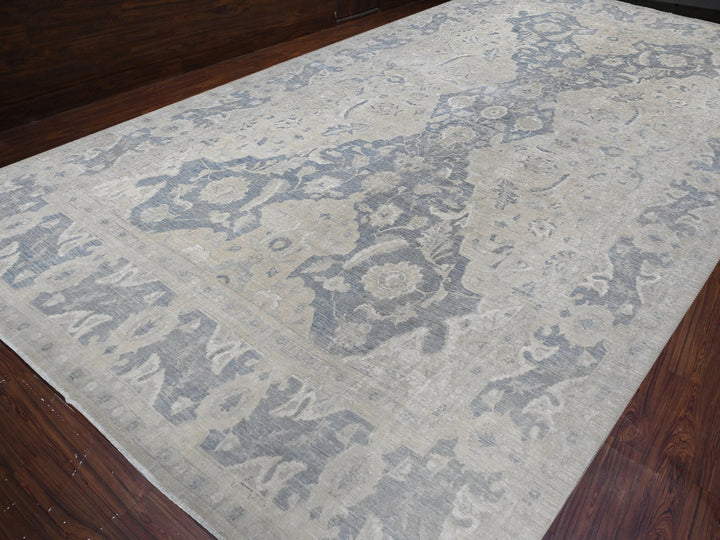 18'6" x 24'2" New Hand Knotted Ivory Wool Rectangle Oriental Rug - MOA10289478