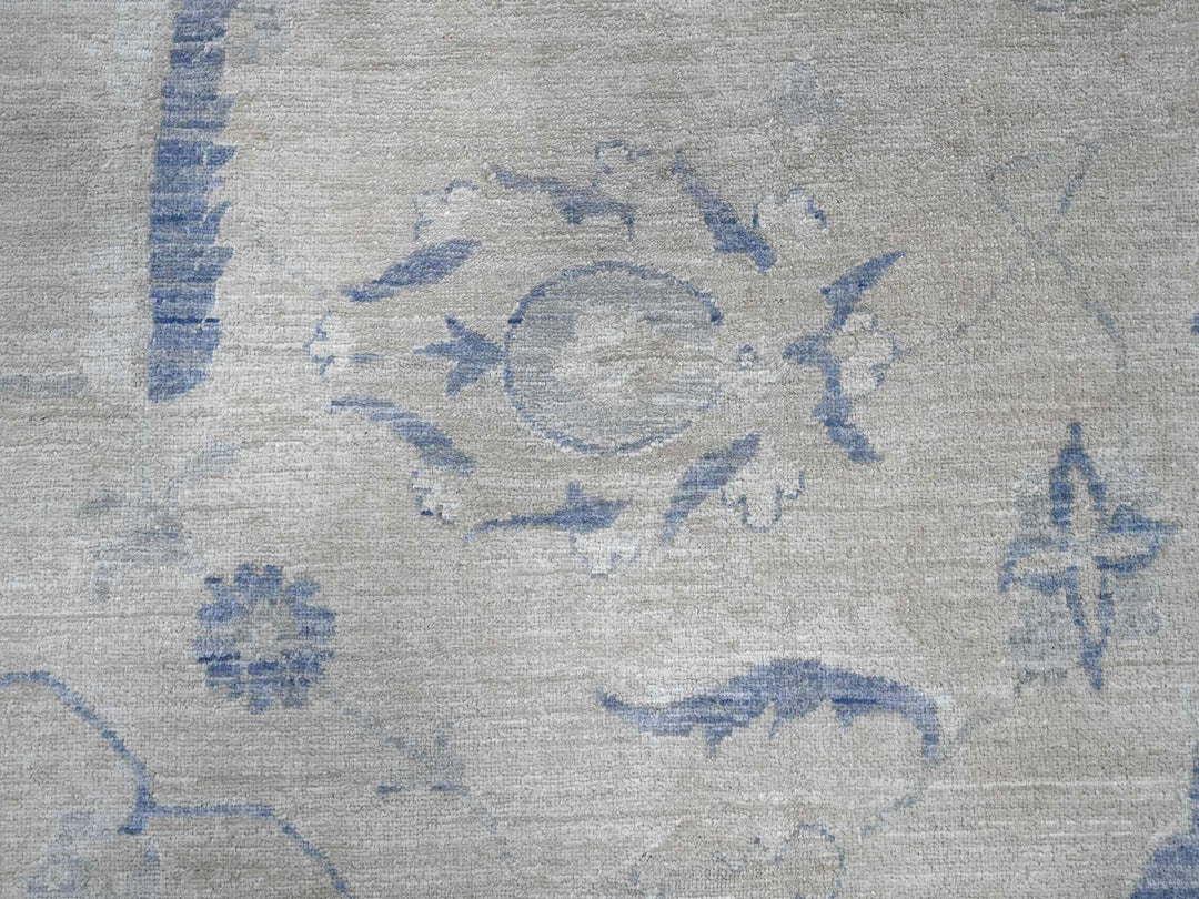 18'6" x 24'2" New Hand Knotted Ivory Wool Rectangle Oriental Rug - MOA10289478
