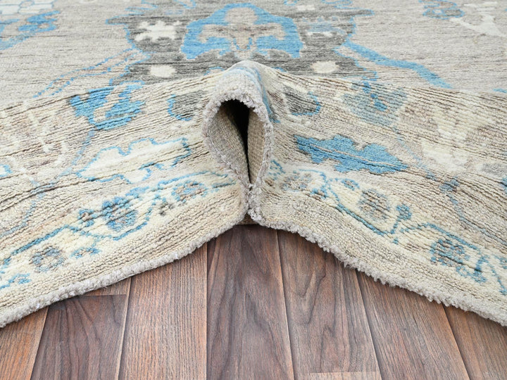 9'7" x 12'2" New Hand Knotted Brown Wool Rectangle Oriental Rug - MOA102894