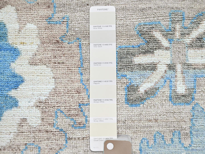 9'7" x 12'2" New Hand Knotted Brown Wool Rectangle Oriental Rug - MOA102894