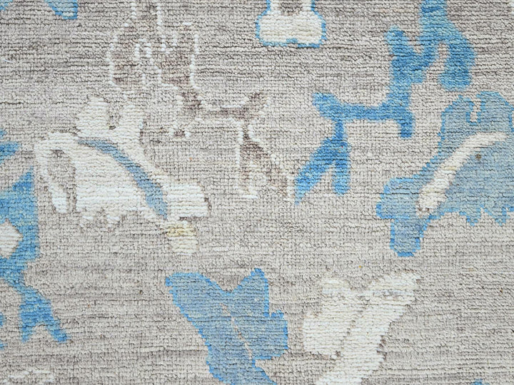 9'7" x 12'2" New Hand Knotted Brown Wool Rectangle Oriental Rug - MOA102894