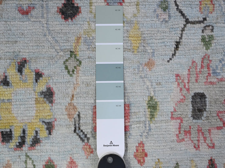 4'1" x 9'11" New Hand Knotted Blue Wool Runner Oriental Rug - MOA10289506