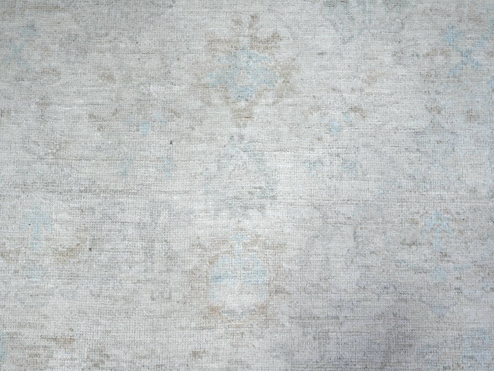 8'3" x 9'9" New Hand Knotted Ivory Wool Rectangle Oriental Rug - MOA10289551