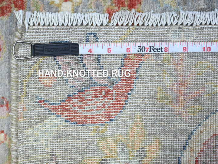 1'11" x 3'1" New Hand Knotted Grey Wool Rectangle Oriental Rug - MOA10289558