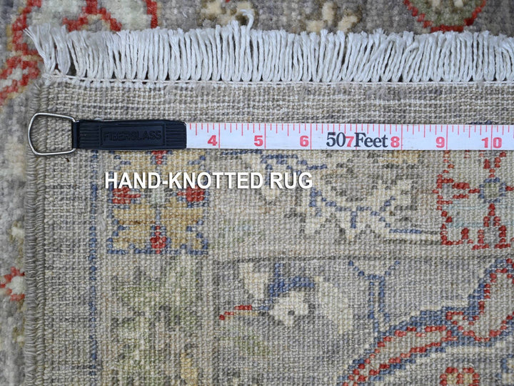 3'0" x 19'9" New Hand Knotted Grey Wool Runner Oriental Rug - MOA10289603