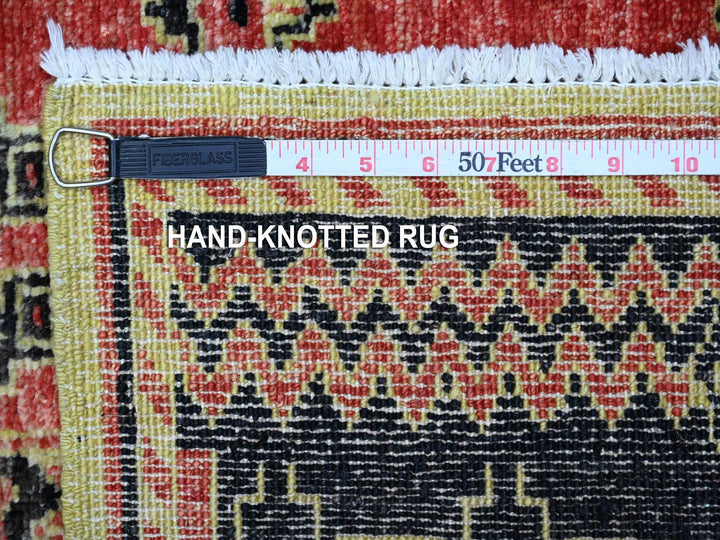 2'7" x 11'2" New Hand Knotted Red Wool Runner Oriental Rug - MOA10289615