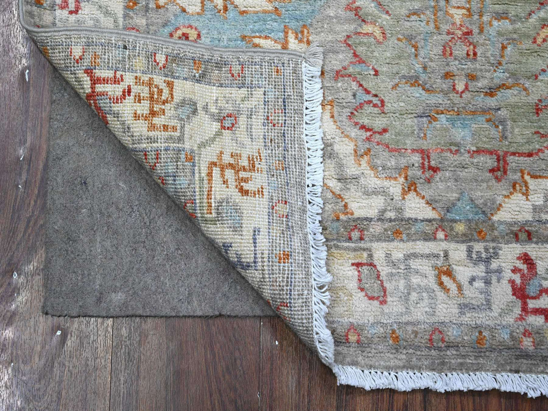 3'0" x 4'8" New Hand Knotted Grey Wool Rectangle Oriental Rug - MOA10289623