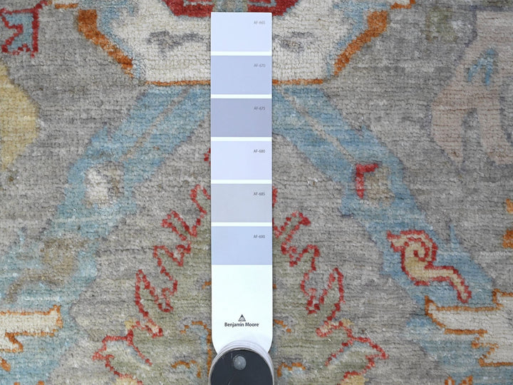 3'0" x 4'8" New Hand Knotted Grey Wool Rectangle Oriental Rug - MOA10289623