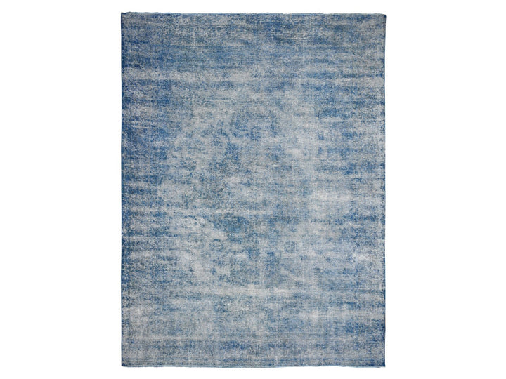 9'5" x 12'7" Vintage Hand Knotted Overdyed Wool Rectangle Oriental Rug - MOA10289654