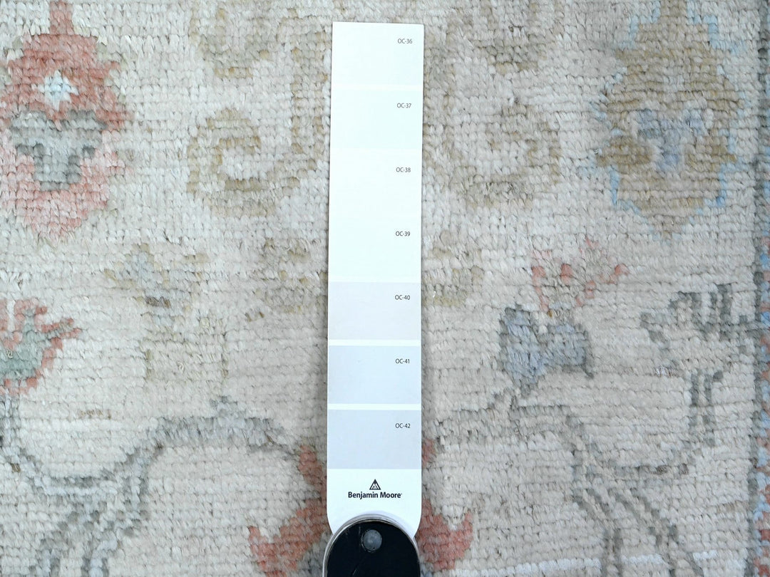 2'8" x 19'2" New Hand Knotted Ivory Wool Runner Oriental Rug - MOA10289677