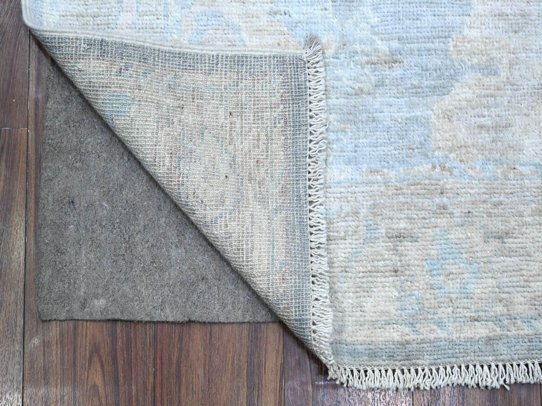2'10" x 16'0" New Hand Knotted Blue Wool Runner Oriental Rug - MOA10289678