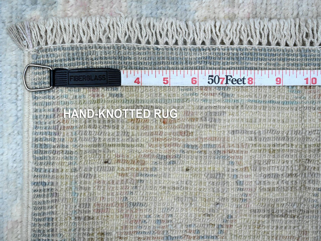 2'10" x 16'0" New Hand Knotted Blue Wool Runner Oriental Rug - MOA10289678