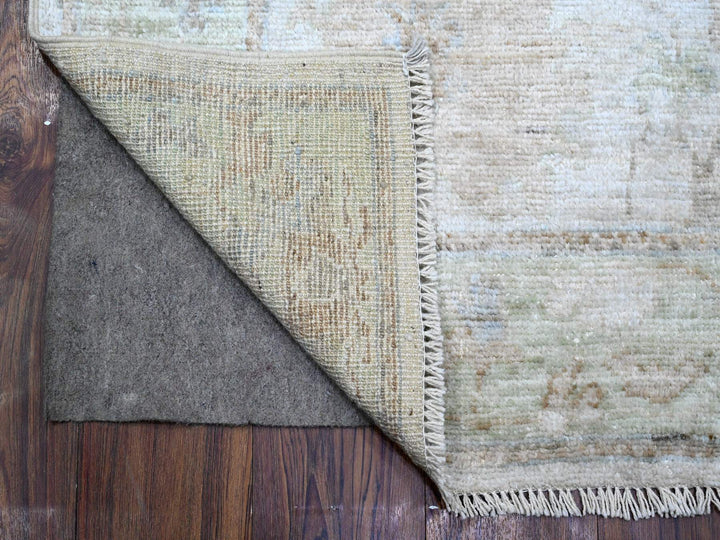 2'10" x 16'0" New Hand Knotted Grey Wool Runner Oriental Rug - MOA10289679