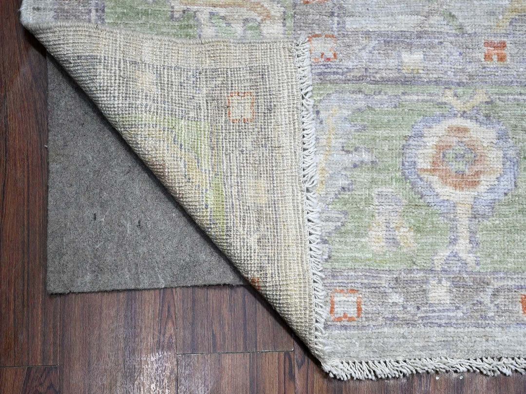 8'10" x 11'11" New Hand Knotted Grey Wool Rectangle Oriental Rug - MOA10289696