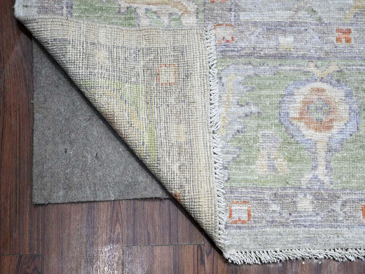 8'10" x 11'11" New Hand Knotted Grey Wool Rectangle Oriental Rug - MOA10289696