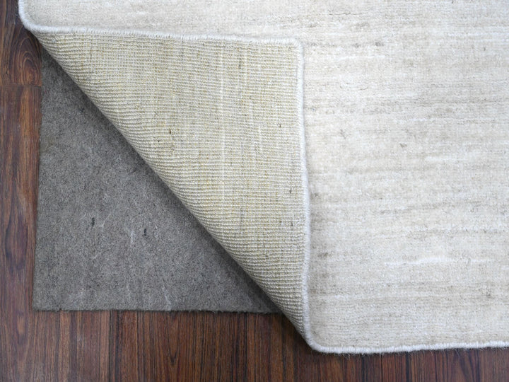 2'1" x 3'0" New Hand Knotted Ivory Wool Rectangle Oriental Rug - MOA10289733