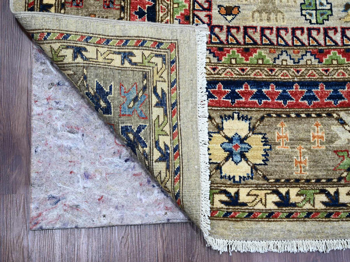8'9" x 11'10" New Hand Knotted Grey Wool Rectangle Oriental Rug - MOA10289747