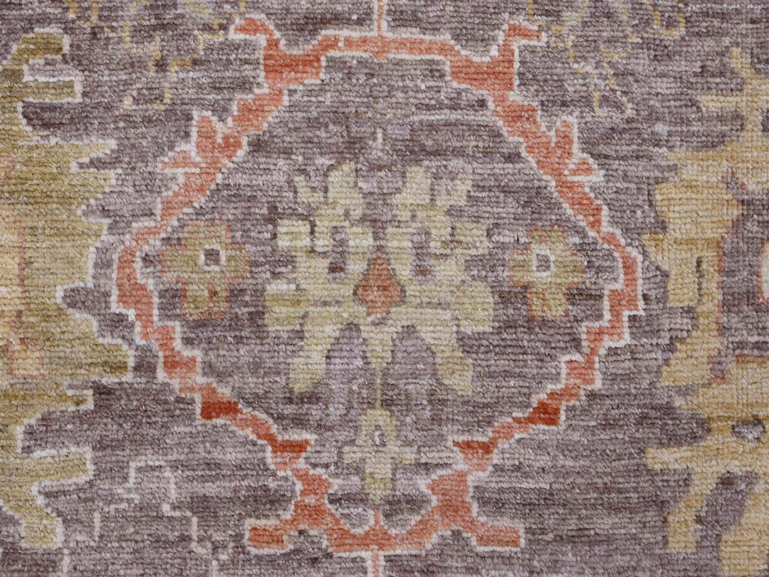 8'0" x 15'7" New Hand Knotted Brown Wool Runner Oriental Rug - MOA10289761