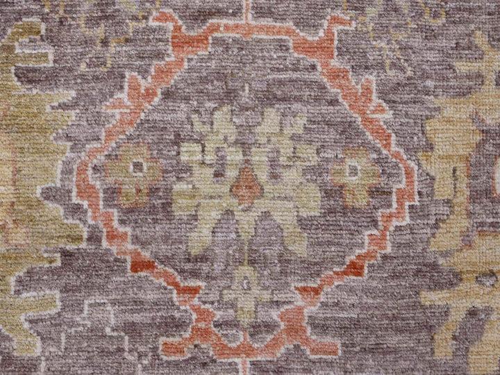 8'0" x 15'7" New Hand Knotted Brown Wool Runner Oriental Rug - MOA10289761
