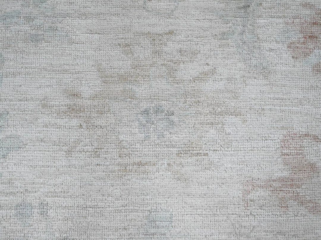 7'11" x 9'7" New Hand Knotted Grey Wool Rectangle Oriental Rug - MOA10289766