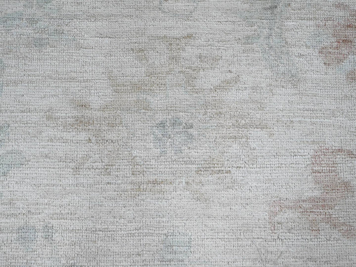 7'11" x 9'7" New Hand Knotted Grey Wool Rectangle Oriental Rug - MOA10289766