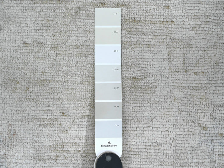 7'8" x 14'10" New Hand Knotted Grey Wool Runner Oriental Rug - MOA10289768