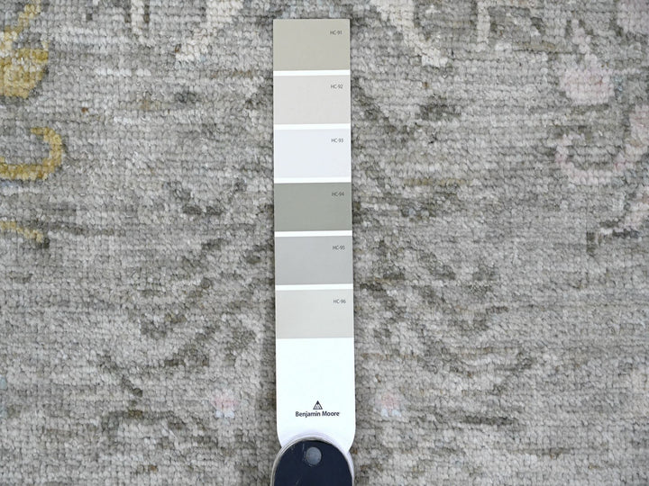 8'0" x 9'7" New Hand Knotted Grey Wool Rectangle Oriental Rug - MOA10289769